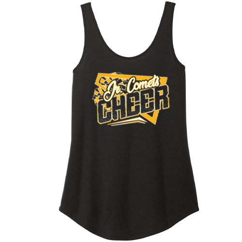 cheer 5 black relaxed tank